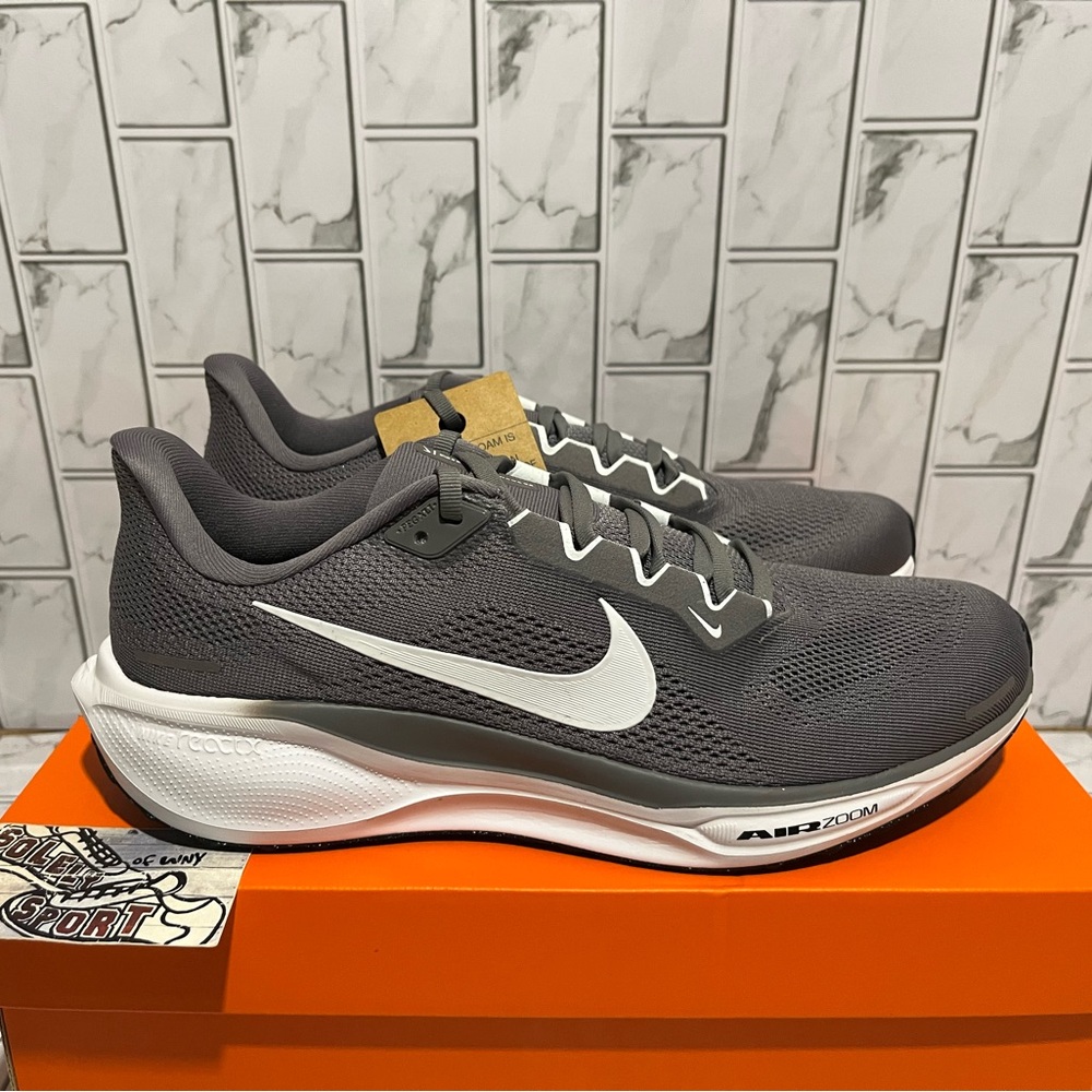 New Nike Air Zoom Pegasus 41 Grey White Running Training Gym Workout Shoes Mens